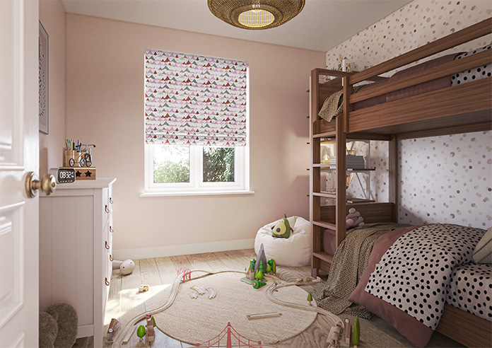 Cloudy Peaks, Petal - Twist&Fit Roman Blind - Image 6